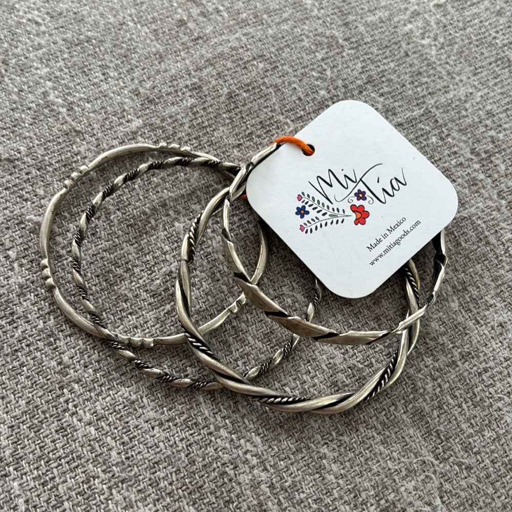 Silver Bangles